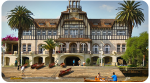 Charming historical buildings during a full-day private tour to Tigre and the Delta, the best day trip from Buenos Aires.